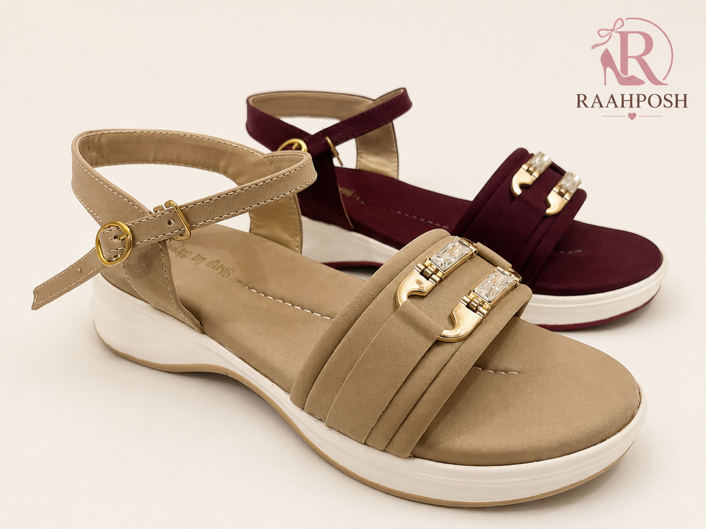 Raahposh Luxe Comfort Sandals for Women – Soft Cushioned