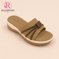 Crystal Bow Comfort Slides for Women – Soft Cushioned Casual