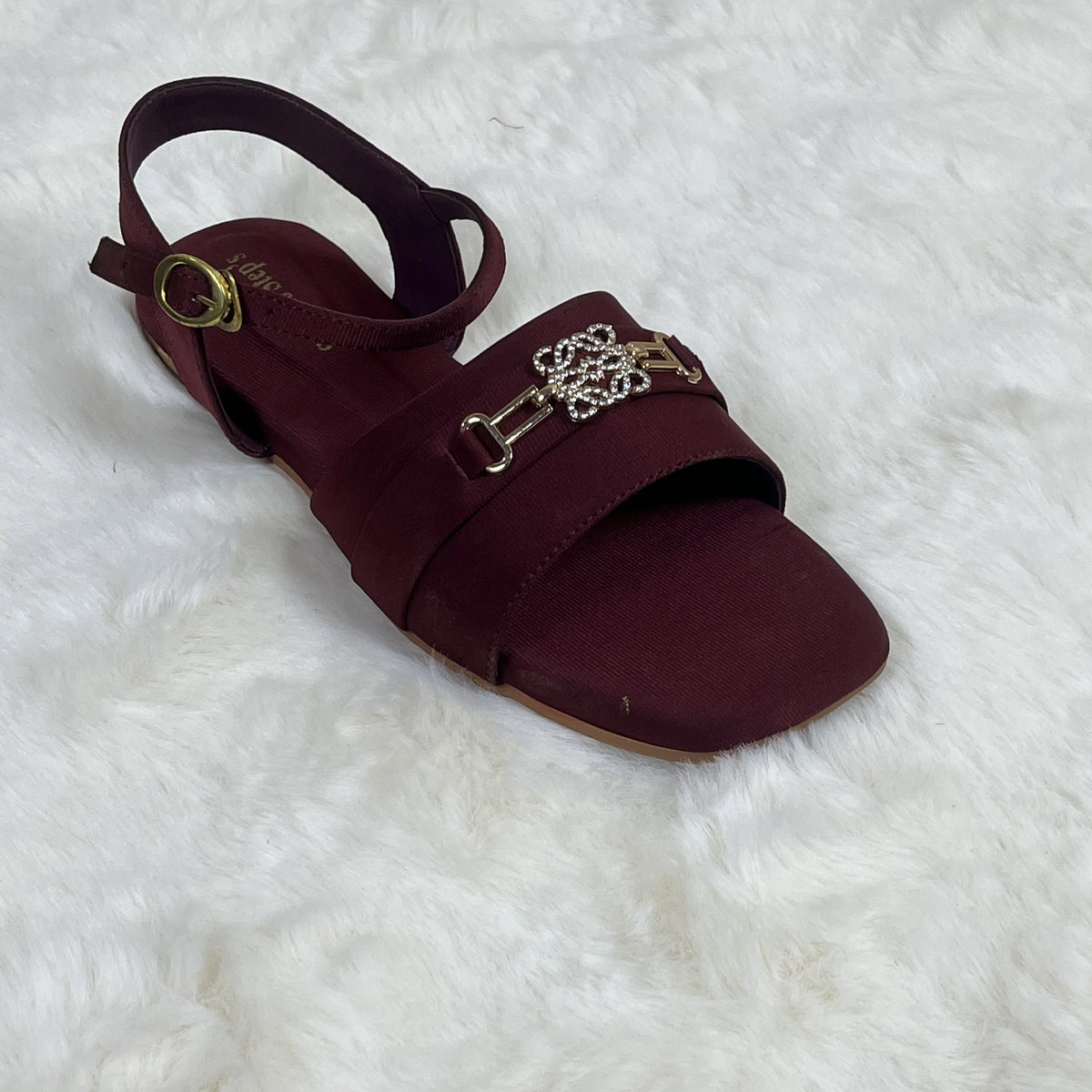 Raahposh Women’s Embellished Strap Sandals – Comfortable Ladies Flats in 4 Colors