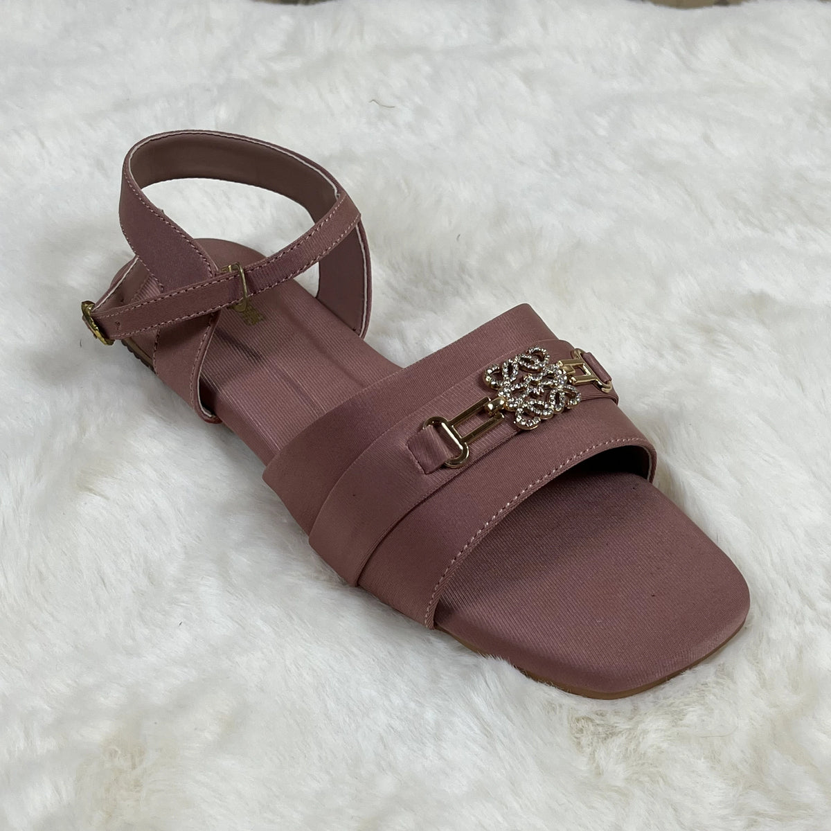 Raahposh Women’s Embellished Strap Sandals – Comfortable Ladies Flats in 4 Colors