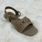 Raahposh Women’s Embellished Strap Sandals – Comfortable Ladies Flats in 4 Colors