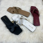 Raahposh Women’s H-Cut Flat Slippers – Comfortable Ladies Flats in 4 Colors